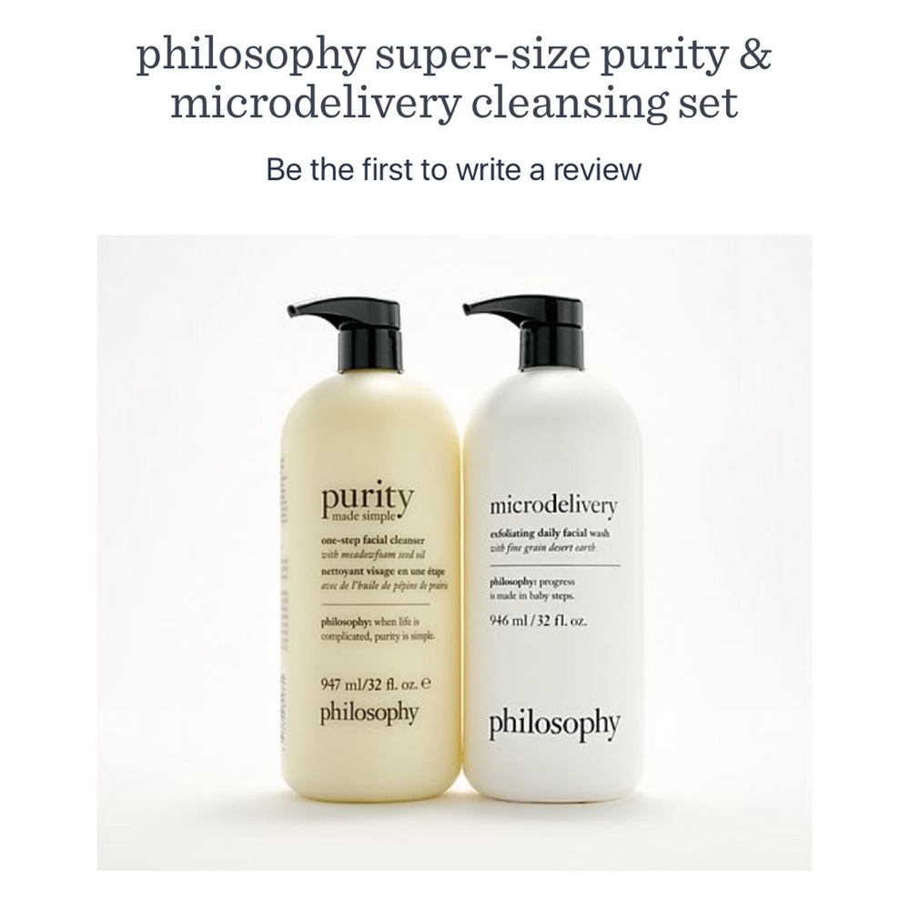 Supersized Purity and Microdelivery wash